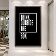 Load image into Gallery viewer, Think Outside The Box Inspirational Art
