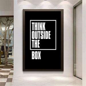 Think Outside The Box Inspirational Art