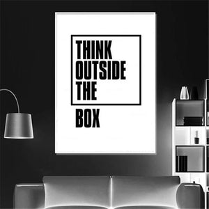 Think Outside The Box Inspirational Art