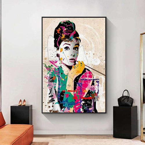 Audrey Hepburn Modern Abstract Art