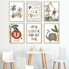 Load image into Gallery viewer, Jungle Play Time Nursery Decor
