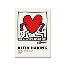 Load image into Gallery viewer, Red Running Heart by Keith Haring, 1987
