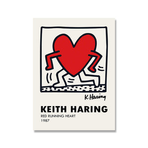 Red Running Heart by Keith Haring, 1987