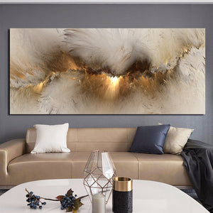 Gold Cloud Abstract Art