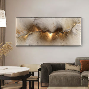 Gold Cloud Abstract Art