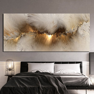 Gold Cloud Abstract Art