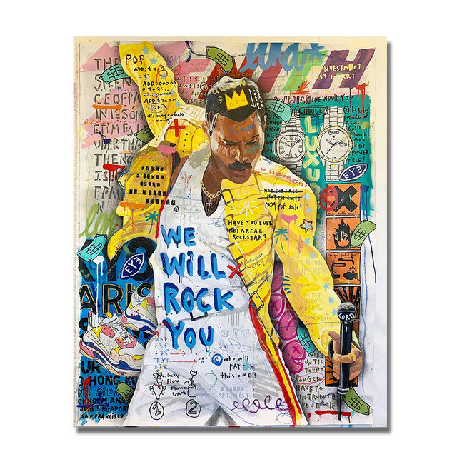 Freddie Mercury - We Will Rock You Pop Art