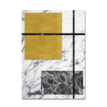 Load image into Gallery viewer, Modern Gold Black Geometric
