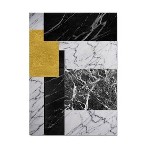 Modern Gold Black Geometric