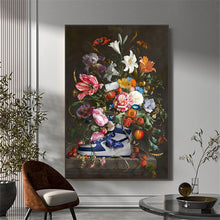 Load image into Gallery viewer, Floral Jordan Air Sneaker Wall Art
