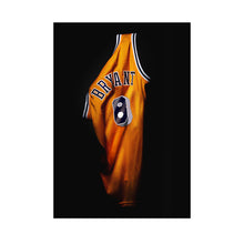 Load image into Gallery viewer, Hall of Fame Kobe Bryant Jersey Wall Art
