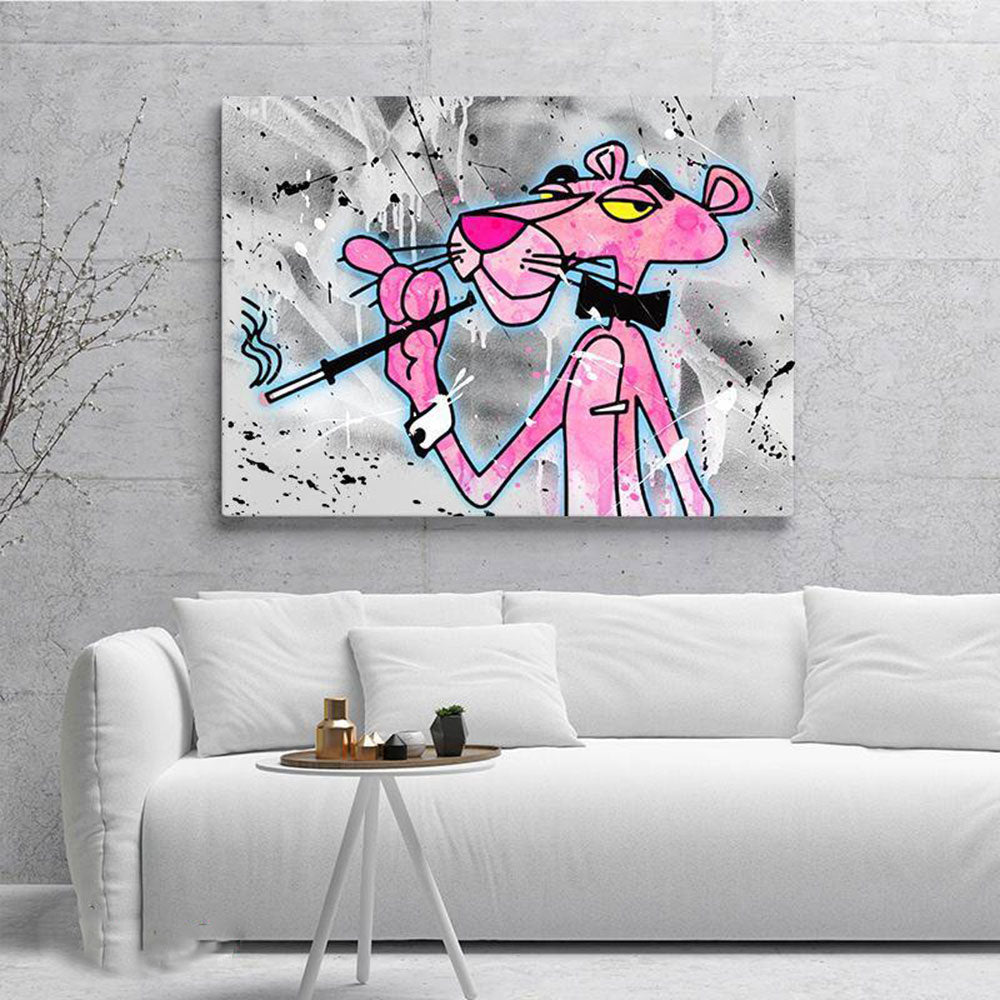 Vogue Pink Panther - Pop Art - Premium Canvas Art Print - Limited Edition