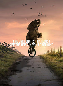 The Only Limits Inspirational Art
