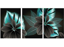 Charger l&#39;image dans la galerie, Modern Black &amp; Blue Bloom
