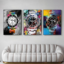 Load image into Gallery viewer, Modern Luxury Watch Graffiti Art
