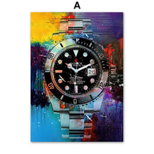 Load image into Gallery viewer, Modern Luxury Watch Graffiti Art
