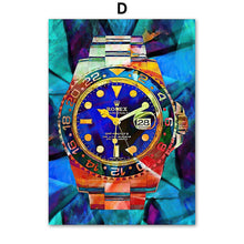 Load image into Gallery viewer, Modern Luxury Watch Graffiti Art
