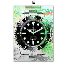 Load image into Gallery viewer, Modern Luxury Watch Graffiti Art
