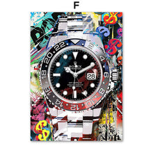 Load image into Gallery viewer, Modern Luxury Watch Graffiti Art
