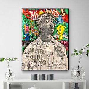 Graffiti Pop Art 2pac All Eyez On Me