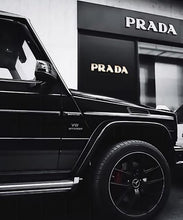 Load image into Gallery viewer, Luxury Black and White Prada Mercedes
