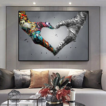 Load image into Gallery viewer, Hands Heart Graffiti Art
