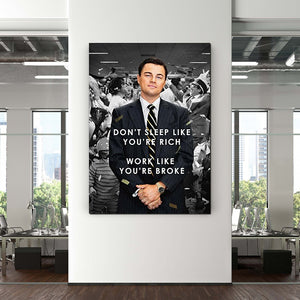 The Wolf Of Wall Street Motivational Art