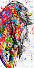 Load image into Gallery viewer, Modern Horse Graffiti Art
