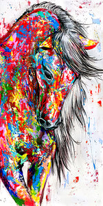 Modern Horse Graffiti Art