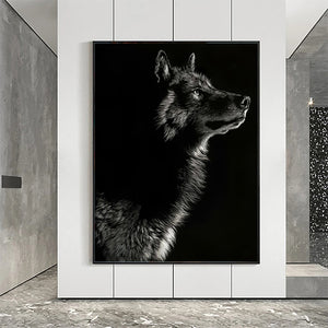 Black and White Wolf