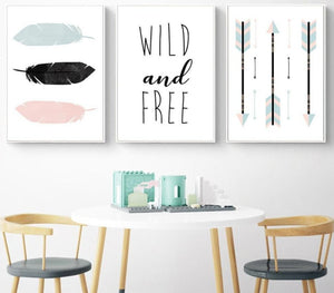 Wild & Free Baby - Nursery Art