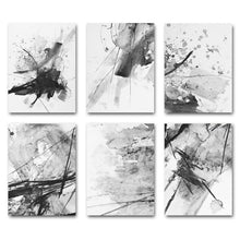 Load image into Gallery viewer, Black &amp; White Watercolor Abstract
