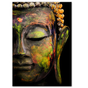 Blessing Buddha Statue - Green Edition