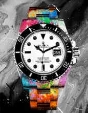 Load image into Gallery viewer, Modern Luxury Watch Graffiti Art
